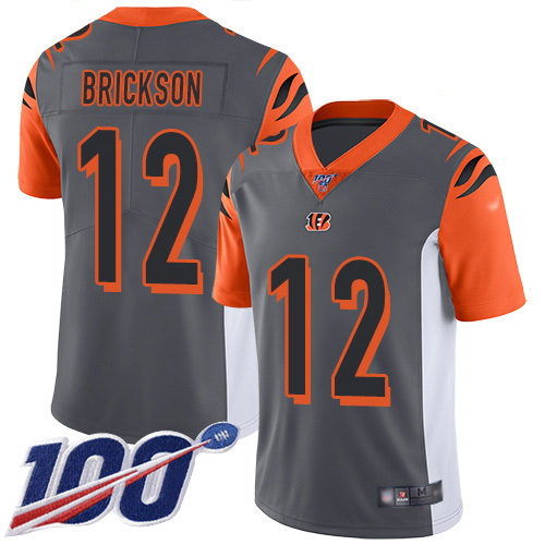 Cincinnati Bengals Limited Silver Men Alex Erickson Jersey NFL Footballl #12 100th Season Inverted Legend->cincinnati bengals->NFL Jersey